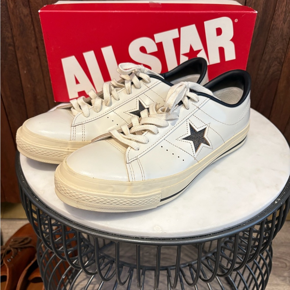 Converse White and Black Star Sneakers